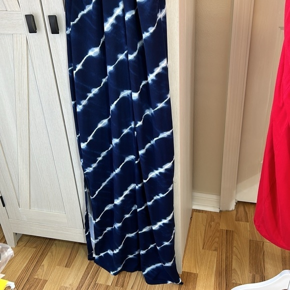 Blue Tie Dye Sun Dress Sz M - Picture 4 of 6